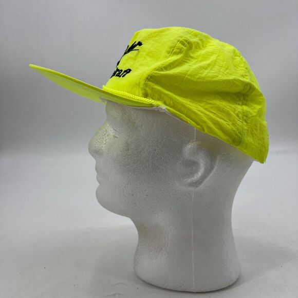 Vintage Miller Genuine Draft Hat Mens Snapback Neon Nylon 90s Trucker Cap MGD - Picture 6 of 13